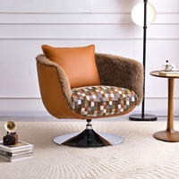 Fauteuil de loisirs rotatif en forme d'œuf, fabriqué en Chine, fauteuil pivotant paresseux, fauteuil simple de designer italien de luxe léger