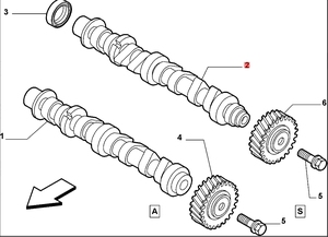 เพลาลูกเบี้ยว46541748 OE สำหรับ Fiat Escape Fire 1.3 16V อะไหล่เครื่องยนต์พุ่มไม้ - Product Image 2