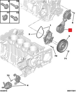 Tendeur de courroie pour Citroen Peugeot 207 208 308 508 1.4 1.6 VTi THP 120456 V759883280 120455 11 28 7 598 832 11287598832 - Product Image 5