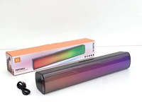 Vente en gros en usine Haut-parleur portable Barre de son sans fil Système de son surround Mini barre de son lumineuse RVB Haut-parleurs USB AUX