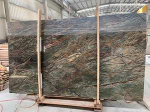 Losas de Mármol Verde Selva Tropical, Piedra Natural Pulida de Lujo, Impermeable, Decoración Moderna para Paredes Interiores de Villas, Encimeras, Baños y Pisos - Product Image 6