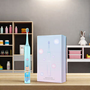 แปรงสีฟันไฟฟ้าโซนิคสำหรับเด็กที่แนะนำโดยทันตแพทย์ ขนแปรงนุ่ม ลายหมี ช่วยฟอกสีฟัน กันน้ำ IPX7 รุ่นที่ 4 - Product Image 4