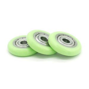 Vente en gros directe d'usine PK630 Poulie à roulement à gorge droite, revêtue de caoutchouc, résistante à l'usure, en plastique technique, diamètre intérieur - Product Image 1