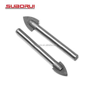 Đầu khoan kính SUBORUI 6mm, cán thẳng, đầu carbide đơn, phun cát, dùng khoan kính, gốm sứ, gạch men - Product Image 4