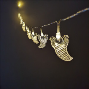 Guirlande lumineuse LED d'Halloween en forme de masque Scream, lumières féériques à piles pour décoration extérieure, maison, fête, jardin - Nouveauté ! - Product Image 6