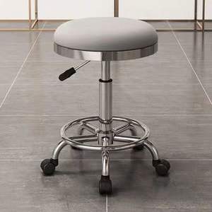 Taburete de Salón de Altura Ajustable, Silla de Pedicura Moderna de Lujo, Cuero Sintético, Bomba Hidráulica Potente para Barbería, Spa, Exteriores - Product Image 6