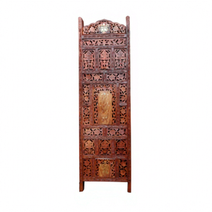 High Quality Eco Friendly Multi-Functional Single Panel Wooden Room Divider Hand Carved Details Modern Simple Frame Room - Product Image 1