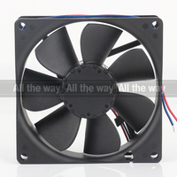 Ventilateur de refroidissement axial 3412 NGHH à faible bruit, 5V 24V 48V DC 12V 270mA 3.2W AC EC 9025 90X90X25MM 9CM, convertisseur de fréquence, deux fils