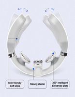 Masseur cervical 4D à 9 modes, avec impulsions EMS, pétrissage, tapotement et compresse chaude pour le cou, les genoux et les épaules, sans fil USB