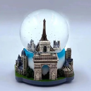 Recuerdos de Resina de <span class=keywords><strong>Francia</strong></span>, Globo de Nieve con la Torre Eiffel de París Personalizado, para Colección de Recuerdos, Nuevo 2025 - Product Image 3