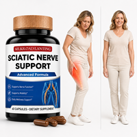 Capsules de soutien du nerf sciatique, formule avancée, supplément pour la fonction nerveuse, emballage personnalisé, marque privée du fabricant