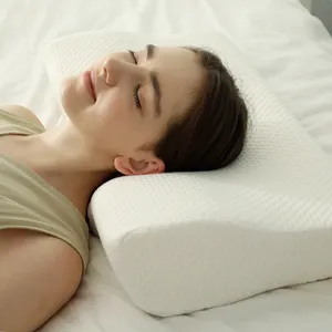HNOS枕头护颈慢回弹记忆泡沫枕头保健颈椎矫形颈部泡沫枕头