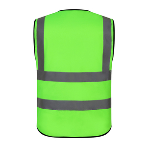 เสื้อกั๊กนิรภัยสะท้อนแสง LED ความปลอดภัยสูง กันน้ำ ระบายอากาศได้ดี พร้อมซิปปิด สำหรับฤดูใบไม้ร่วง ผู้ชาย - Product Image 2