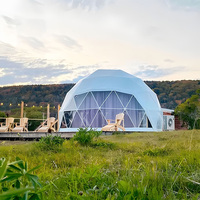 Tente d'hôtel Star Sky, hébergement sphérique, camping de luxe sauvage, zone panoramique, ferme en pleine steppe, maison dôme, abri solaire extérieur