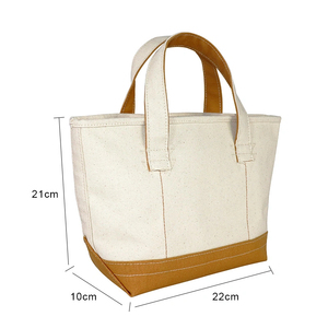 Borsa tote in tela di cotone con logo stampato personalizzato extra pesante - Product Image 1