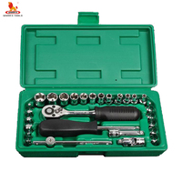 Kit de tournevis à manche, outils mécaniques professionnels 46 pièces, jeu de clés à cliquet 1/4 ", 94 pièces