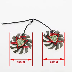 Voor <span class=keywords><strong>Asus</strong></span> MSI <span class=keywords><strong>GTX</strong></span> <span class=keywords><strong>1050</strong></span> <span class=keywords><strong>Ti</strong></span> Radeon Sapphire 6930 7850 <span class=keywords><strong>GTX</strong></span> 550 750 770 <span class=keywords><strong>Ti</strong></span> HD กราฟิกการ์ด7870 4Pin 75มม. พัดลม GPU T128010S - Product Image 6