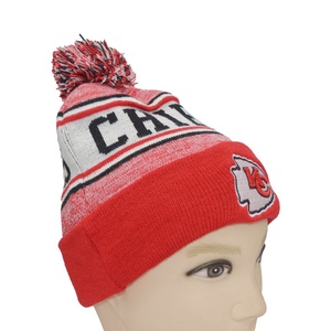 Wholesale High Quality Promotional Knitted Fashion Designer <strong>Beanie</strong> <strong>Pom</strong> <strong>Pom</strong> Hats Embroidered Custom <strong>Pom</strong> <strong>Beanie</strong> Hat - Product Image 3