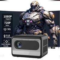 Mini projecteur intelligent C1 1080p 30-150 pouces, home cinéma portable, Android 11, LED LCD, stéréo HIFI, vidéo pour téléphone