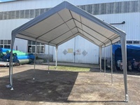 Cubierta para Cochera Color Gris de 10'x20', Lona Impermeable y Anti-UV para Garaje, Cubierta Protectora para Auto