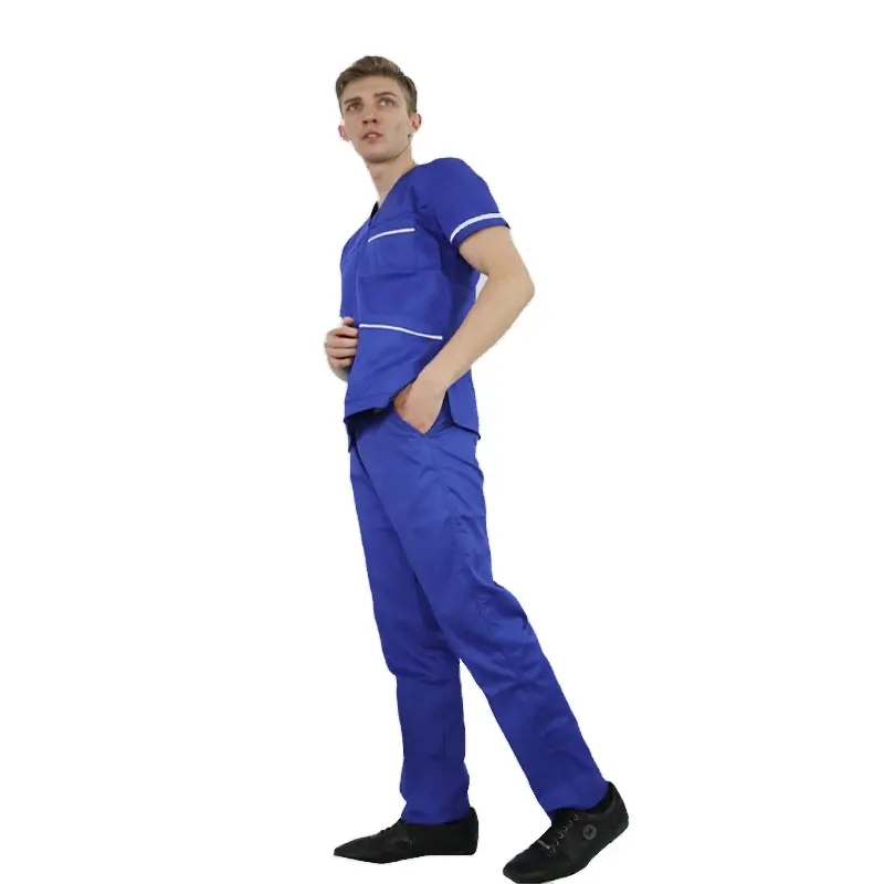 2024 Conjuntos de uniformes de enfermagem personalizados por atacado, uniformes hospitalares adequados para mulheres, conjuntos de esfoliantes de enfermagem com logotipo