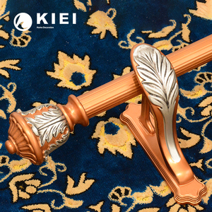<span class=keywords><strong>KIEI</strong></span> klassische Serie antike Harz Vorhang Finials Edelstahl Vorhang Rohr Eisen Gardinen stange - Product Image 3