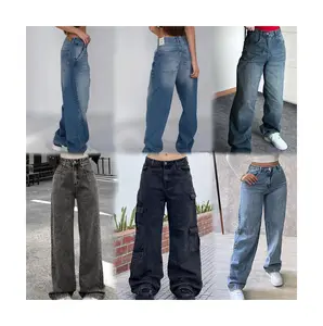 Pantalon Jean Pour Femme Pants Custom Women's Skinny Ripped Jeans Slim Destro Mujer En Gros Neuf