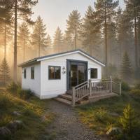 Casa Contenedor Expandible de 40 pies, Moderna y Prefabricada, con Interruptores, Enchufes, Iluminación y Calefacción, Mini Casa para Complejos Turísticos