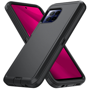 Per Revvl 7 Pro, custodia robusta antiurto in TPU e PC dal design semplice, con clip da cintura e supporto. - Product Image 3