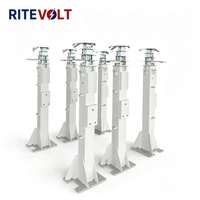 Remorque solaire mobile multifonctionnelle avec mât électrique en acier galvanisé à chaud, pour usage en jardin, charge utile de 50 kg