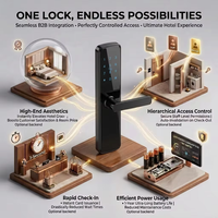 Cerradura Inteligente para Puerta Principal, Productos Inteligentes de Acero al Carbono, Cerradura Inteligente con Teclado TTlock, Manija con Contraseña para Puerta, Cerradura Inteligente