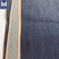 Tissu en denim selvedge de coton brut, style USA, Italie, Corée, Japon, poids lourd 14oz, blanc, indigo, bleu, noir, pour jeans japonais, vente en gros