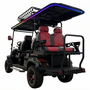 Voiturette de golf électrique 6 <span class=keywords><strong>places</strong></span> abordable, véhicule de loisirs et de tourisme à quatre roues motrices, nouvelle énergie, efficace - Product Image 6