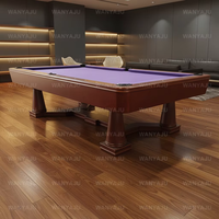 Table de billard et de snooker sur mesure, très demandée, pleine taille avec ardoise en pierre, style élégant pour salle de jeux de villa