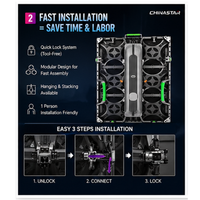 Pantalla LED Portátil de Fácil Instalación para Interiores y Exteriores P3.91, Pantalla LED de Alquiler para Exteriores, Pantalla para Escenarios de Conciertos
