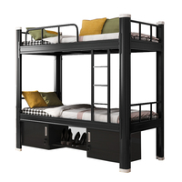 Adulte Double Métal Auberge Funky Bas Carré Tube Acier Détachable Dortoir Double Qatar Pleine Taille Decker Vente Prison Lits Superposés