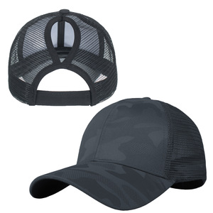 Breathable Mesh Baseball Cap With Ponytail Opening Unisex Sun Protection Duckbill Hat For Summer Outdoor Use - Product Image 3