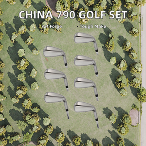 Gran oferta, juego de hierro de <span class=keywords><strong>Golf</strong></span> de acero inoxidable forjado 790, cuchillas para diestros y zurdos, empuñadura de goma, palos portátiles de estilo mazo para hombres y mujeres - Product Image 2