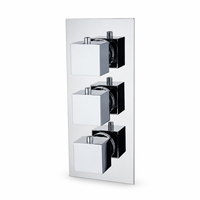 Robinet de douche thermostatique encastré MK505 en laiton massif chromé poli, mitigeur mural