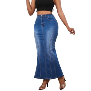 Plus Size abbigliamento <span class=keywords><strong>donna</strong></span> Denim Dress <span class=keywords><strong>donna</strong></span> <span class=keywords><strong>Jeans</strong></span> gonna trend Boutique Summer Women Casual Dress - Product Image 5