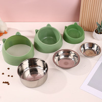 Bols pour animaux de compagnie en acier inoxydable, assiette pour nourriture, collations et eau, accessoires pour animaux de compagnie, mangeoire, abreuvoir, bols pour chiens et chats