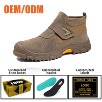 Botas de Seguridad para Soldador Tiger Master Antideslizantes y Resistentes al Calor, con Puntera de Acero Ancha, Antipinchazos, Resistentes al Aceite y Ácidos, para Hombre