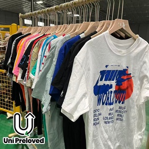 Camisetas <span class=keywords><strong>de</strong></span> Marca <span class=keywords><strong>de</strong></span> Segunda Mano F4 al por Mayor, Ropa Barata a Granel, Manga Corta, Estilo Casual Urbano, Suministro <span class=keywords><strong>de</strong></span> Fábrica China, Muestra en 7 Días - Product Image 4