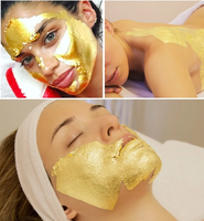 Feuille de couleur or véritable 24 k, 20 pièces, feuille de meubles, pour soins hydratant de la peau, feuille d'or 24 k