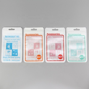 Sacs d'emballage auto-scellants 8x13.7cm, pochette d'emballage en plastique avec trou de suspension <span class=keywords><strong>pour</strong></span> câble de données de <span class=keywords><strong>téléphone</strong></span> portable <span class=keywords><strong>chargeur</strong></span> USB - Product Image 6