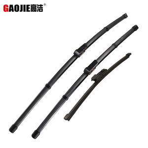 Compatible con Volkswagen Tiguan MK2 2017-2023: Juego de 3 escobillas limpiaparabrisas delanteras sin marco - Product Image 2