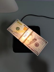 Modèle de lumière nocturne créative HCNT avec effet de flottement d'argent, lumière dégradée à 16 couleurs avec télécommande, un produit tendance et technologique - Product Image 2