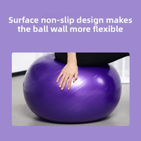 Lila 75cm Extra Dicker Yoga-Ball für Senioren-Mobilität und Gleichgewichtstraining sowie Sturzprävention für Ältere, Unterstützungsgerät für Heimübungen