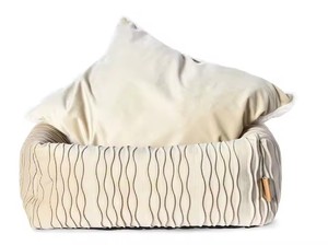 Custom New <b>Pet</b> Bed Wholesale Price Custom Luxury Pleated Texture Modern Cat Dog Bed with Anti Slip Botton - Product Image 5