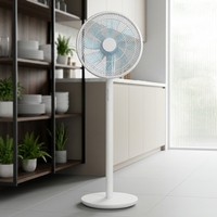 Ventilateur sur pied électrique HSS à commande mécanique, 14 pouces, avec 8 pales